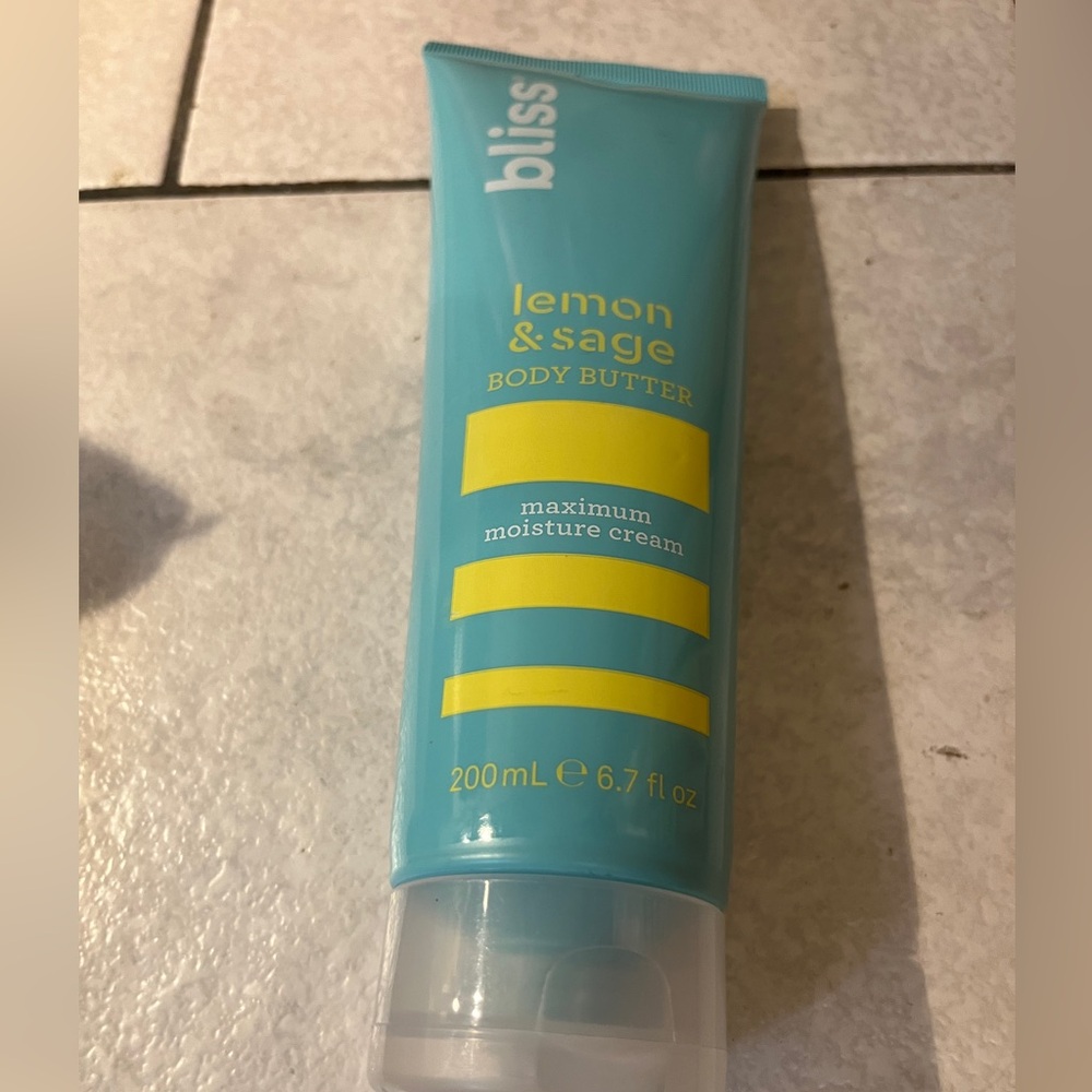 Bliss Lemon & Sage Body Butter 200ML 6.7 FL oz . New